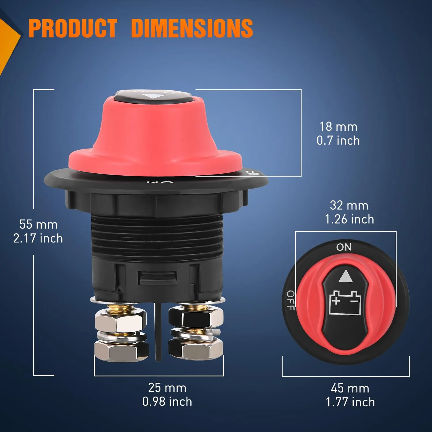 100A ON/OFF Disconnetc Battery Switch