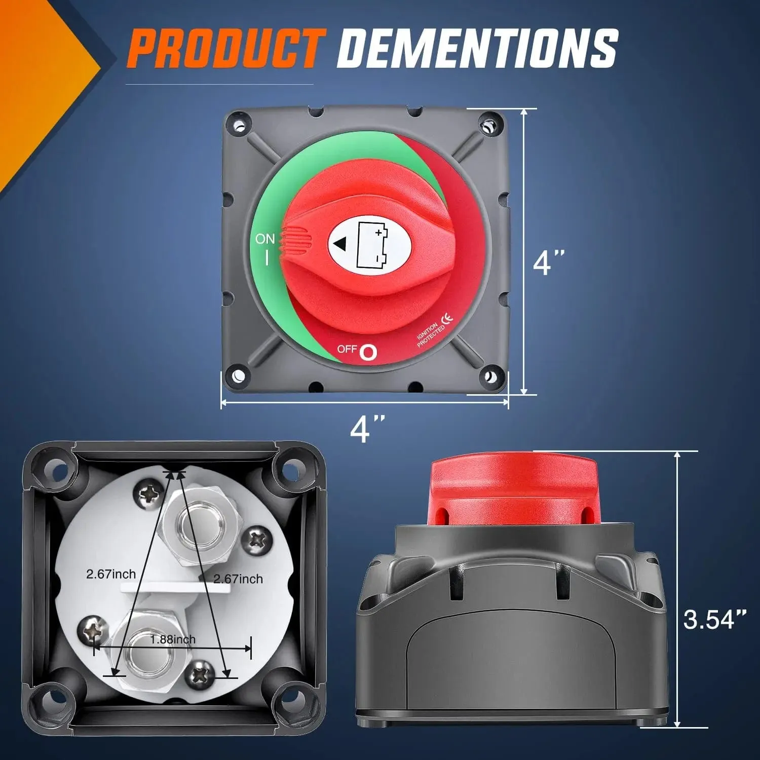 12-48V Battery Power Switch