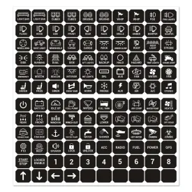 120PCS Switch Panel Stickers For 6/8 Gang Switch Panel
