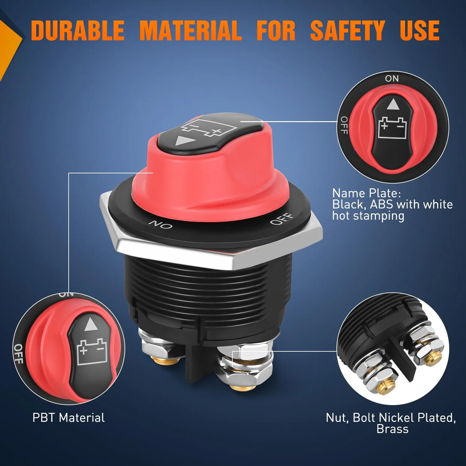 200A ON/OFF Disconnetc Battery Switch