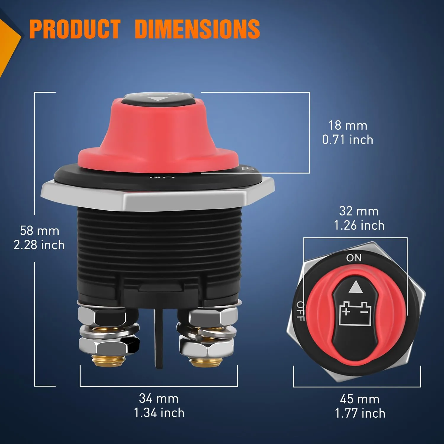 200A ON/OFF Disconnetc Battery Switch