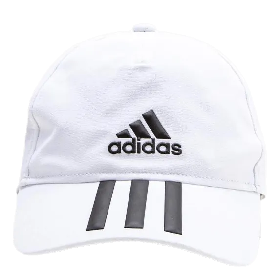 Baseball 3 Stripes Cap White/Black
