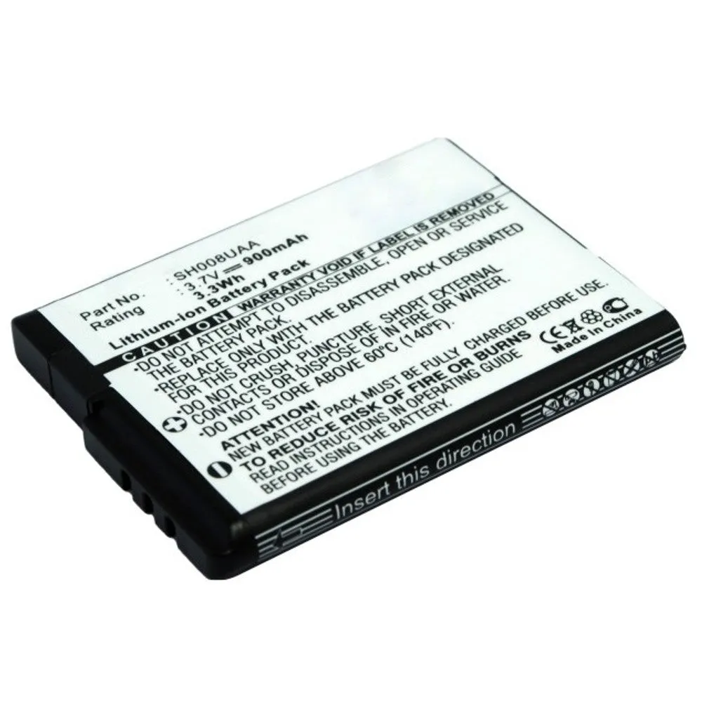 Batteries N Accessories BNA-WB-L13187 Cell Phone Battery - Li-ion, 3.7V, 900mAh, Ultra High Capacity - Replacement for Sharp SH008UAA Battery