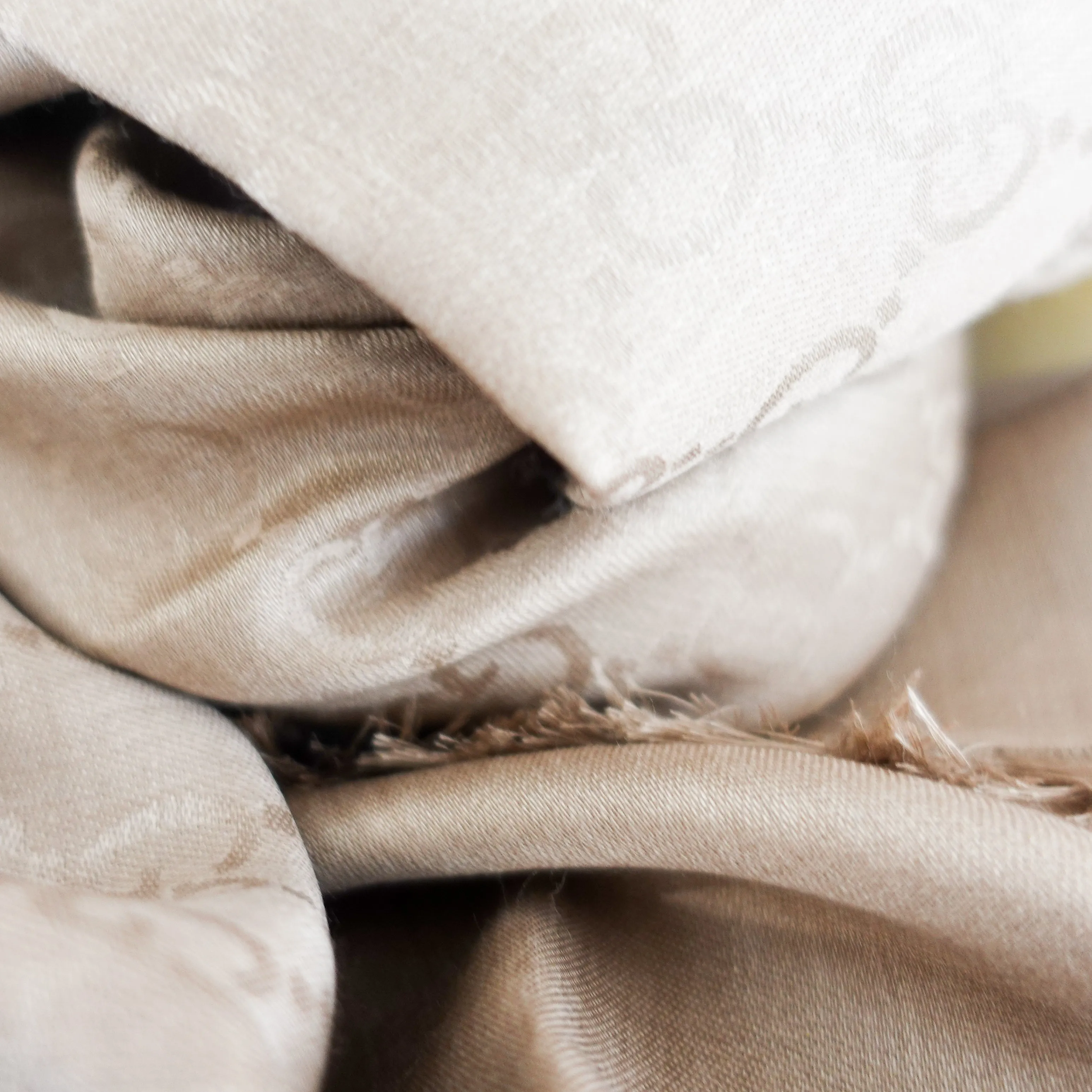 Beige monogram scarf £225