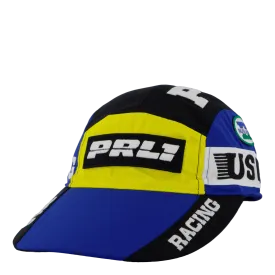Color-Blocked Long-Bill Cap Polo Black / Sapphire Star