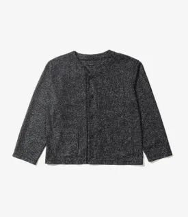 Engineered Garments Knit Cardigan - Charcoal Wool Poly Melange Knit