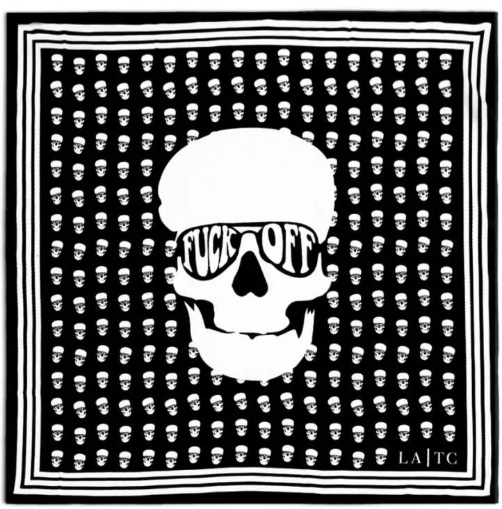 F*OFF SKULL SCARF