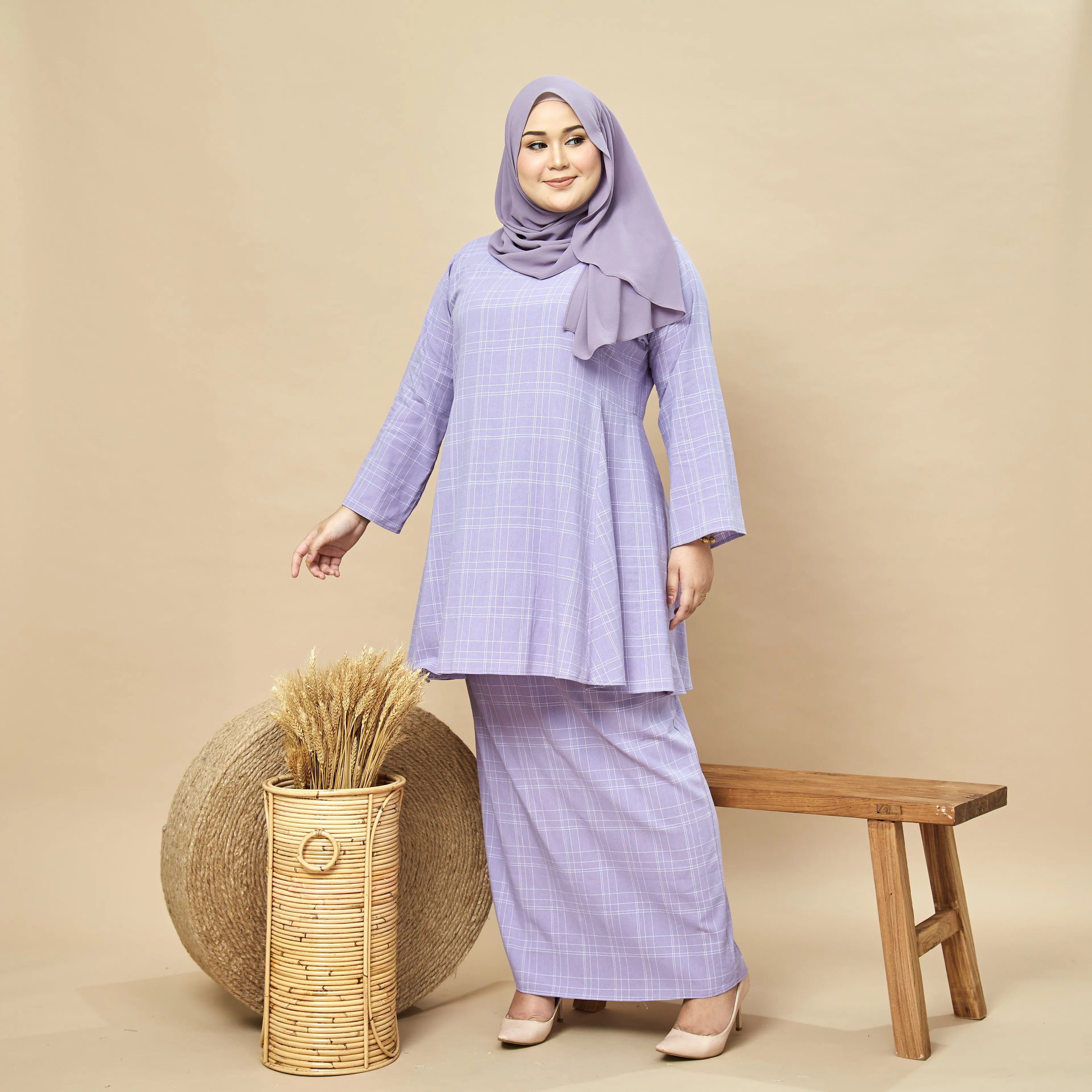 Habib Kurung Set II - Lilac