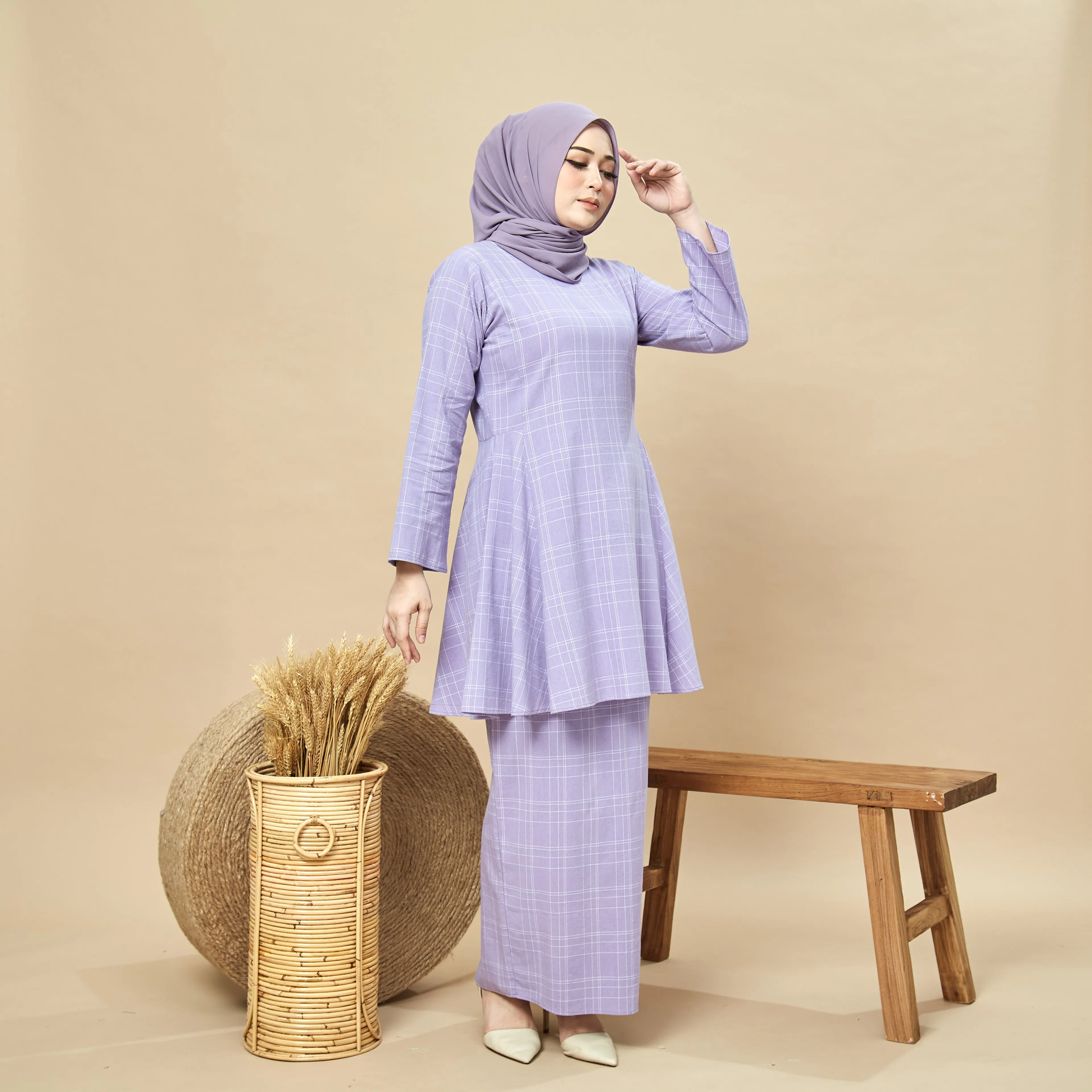 Habib Kurung Set II - Lilac