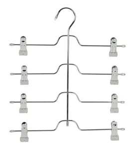 HomyDelight Four-Tier Skirt Hanger - Gel Grip 2 lbs 13" 15" 0.88