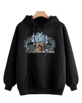 Hoodie Anime One Piece Black