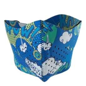 Jr Printed Facemask Blue