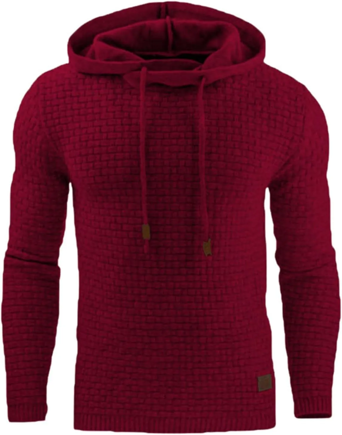 Men's Geometric Print Hooded Sweatshirt Casual Aztec Printing Sweatshirt Fashion Button Down Retro Streetwear