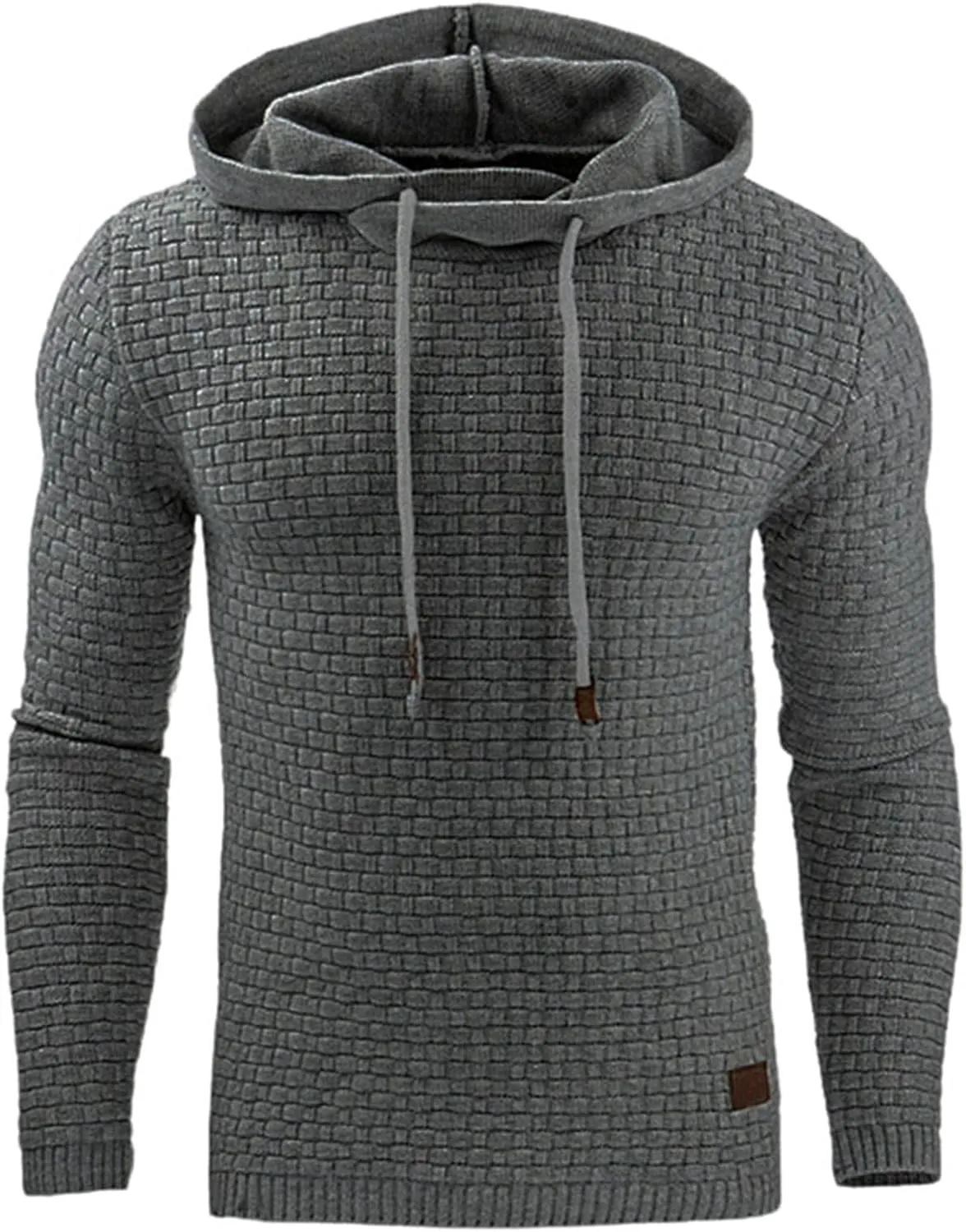 Men's Geometric Print Hooded Sweatshirt Casual Aztec Printing Sweatshirt Fashion Button Down Retro Streetwear