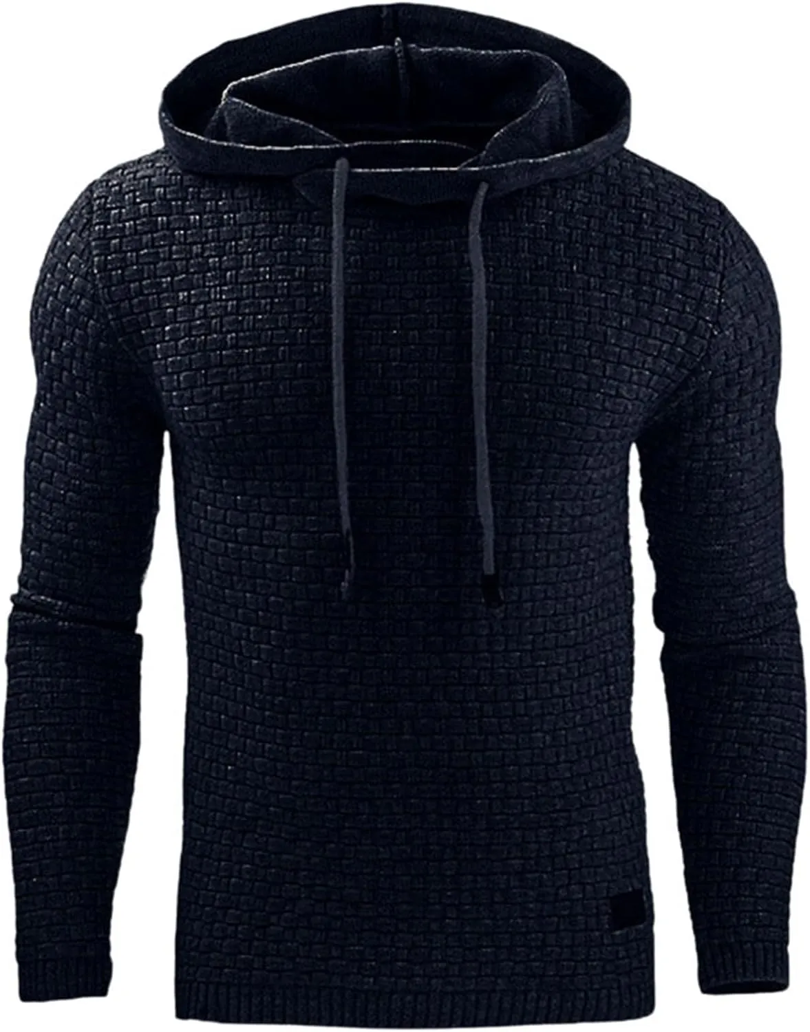 Men's Geometric Print Hooded Sweatshirt Casual Aztec Printing Sweatshirt Fashion Button Down Retro Streetwear
