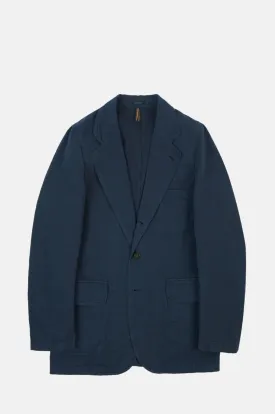 MKI Cotton Linen Games Blazer Navy