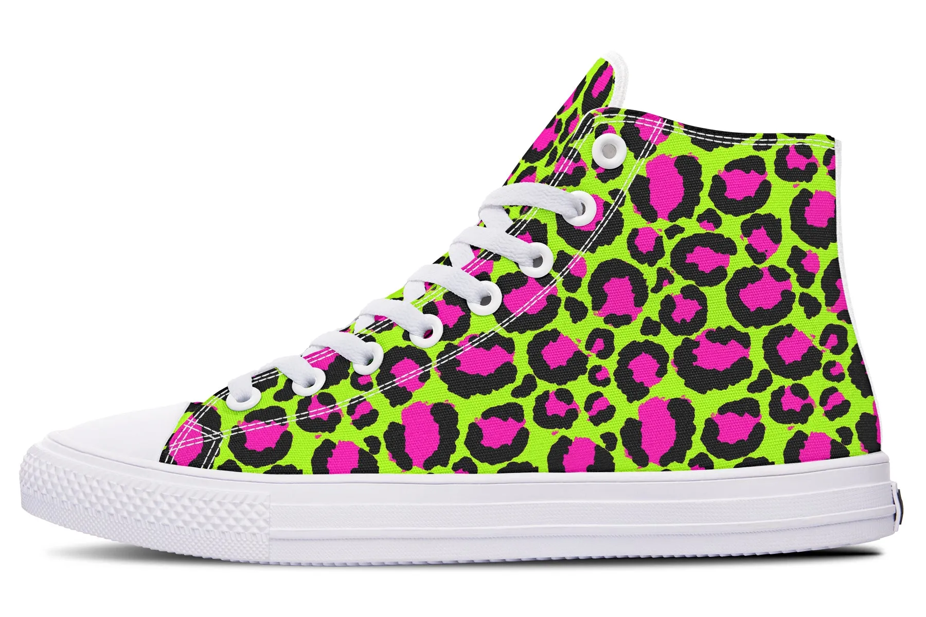 Neon Leopard High Tops