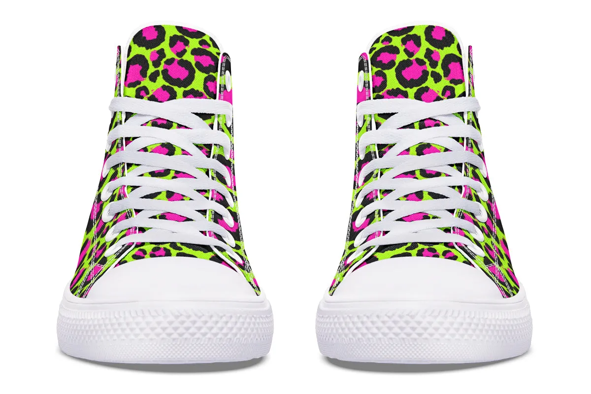 Neon Leopard High Tops