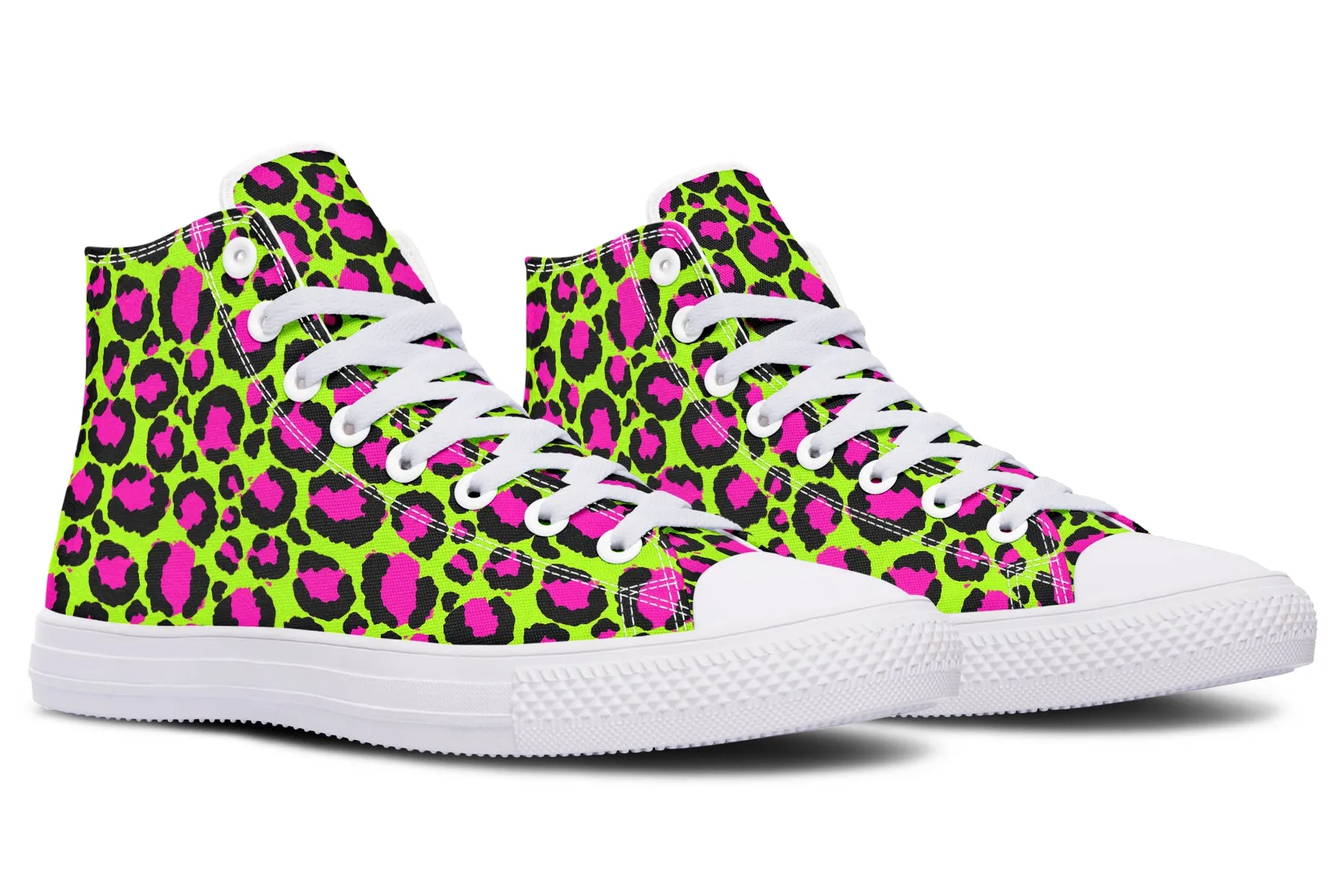 Neon Leopard High Tops