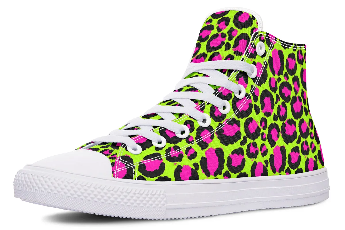 Neon Leopard High Tops