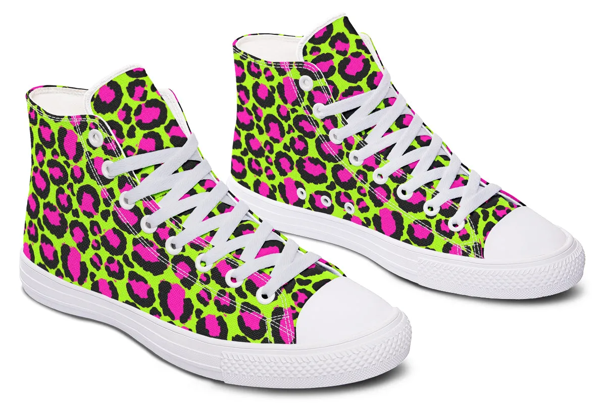 Neon Leopard High Tops