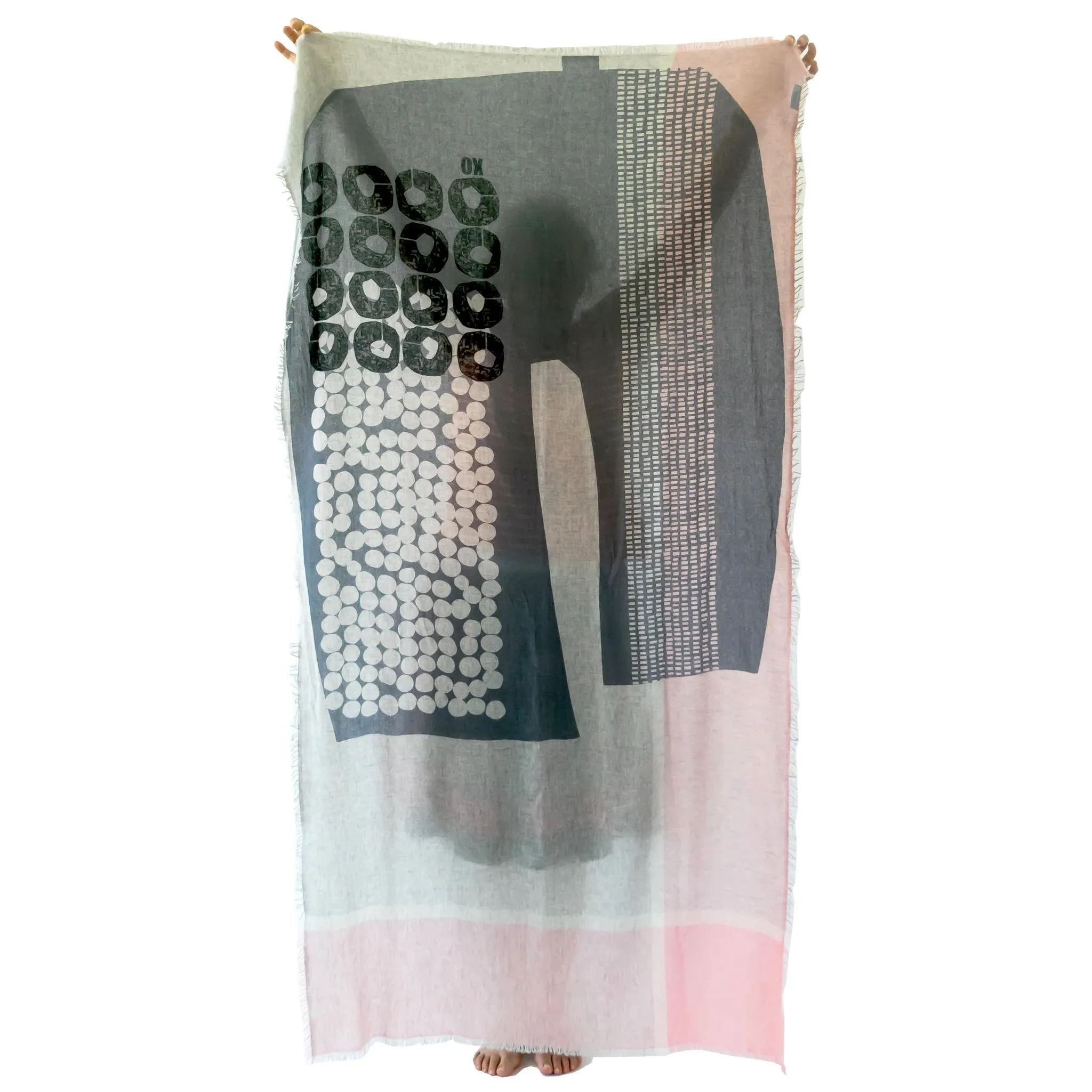 Pilgrim Waters Cashmere Scarf, XO