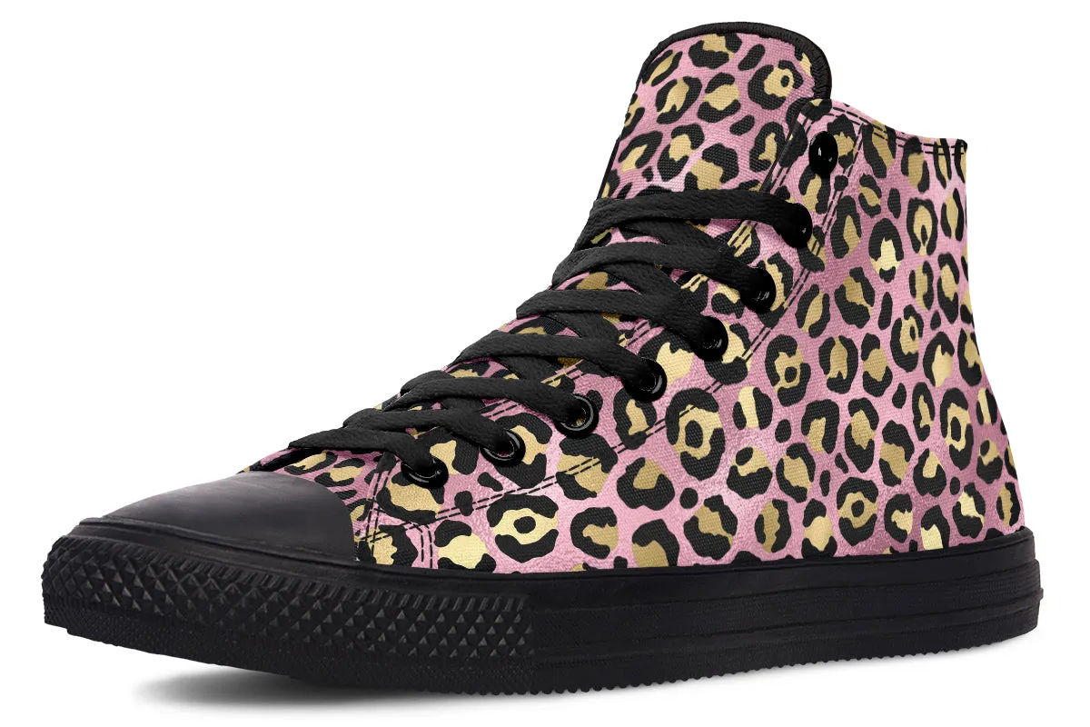 Pink Leopard High Tops