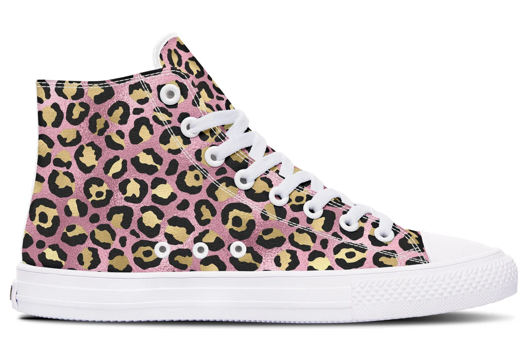 Pink Leopard High Tops