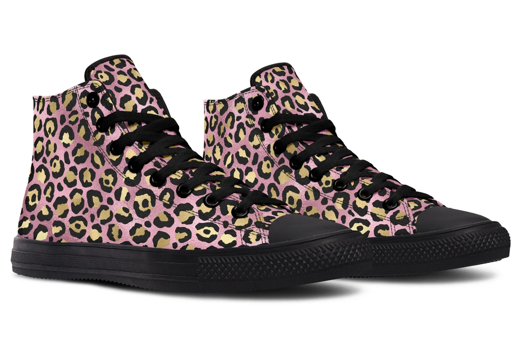 Pink Leopard High Tops