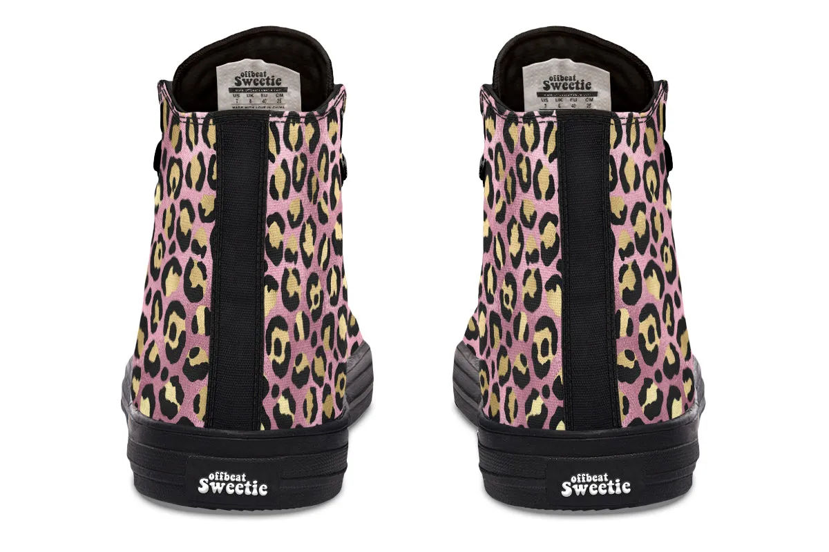 Pink Leopard High Tops