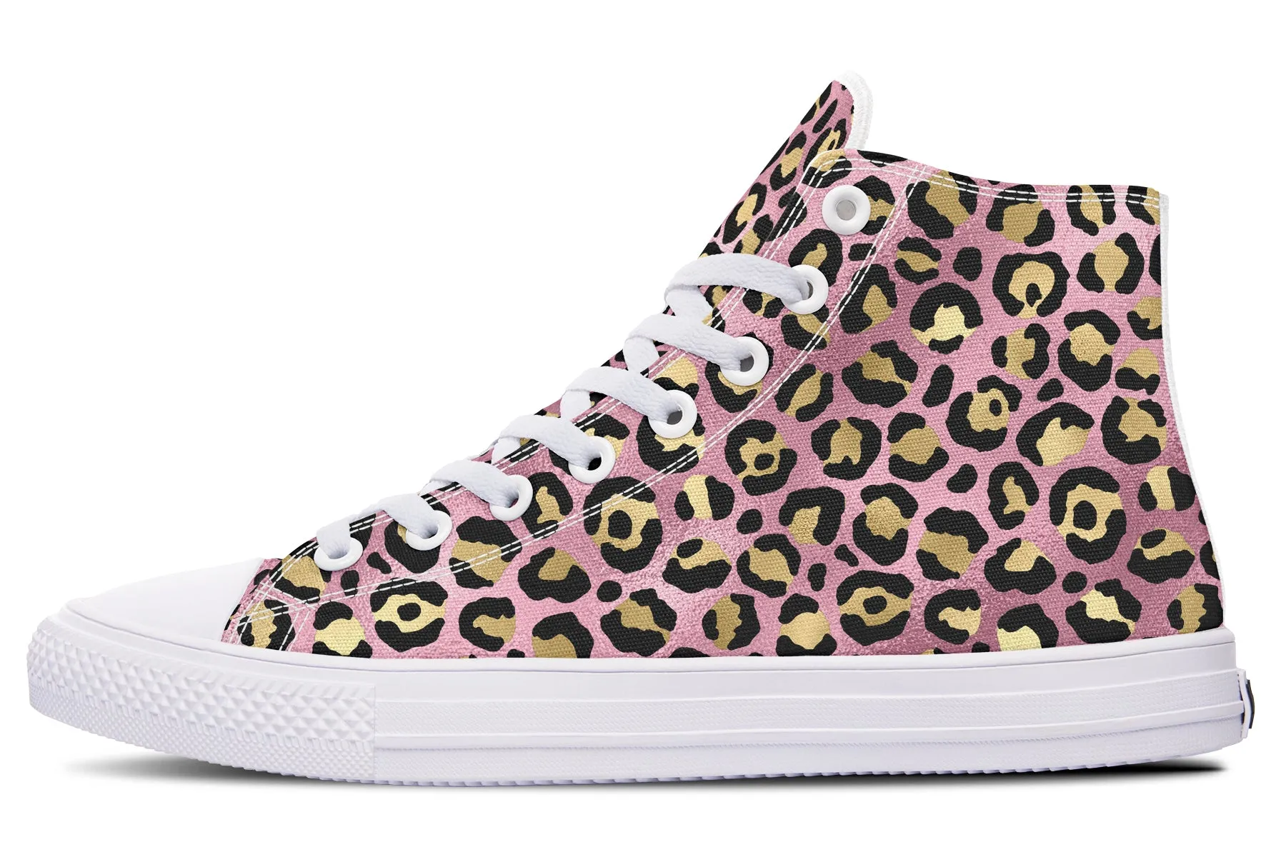 Pink Leopard High Tops