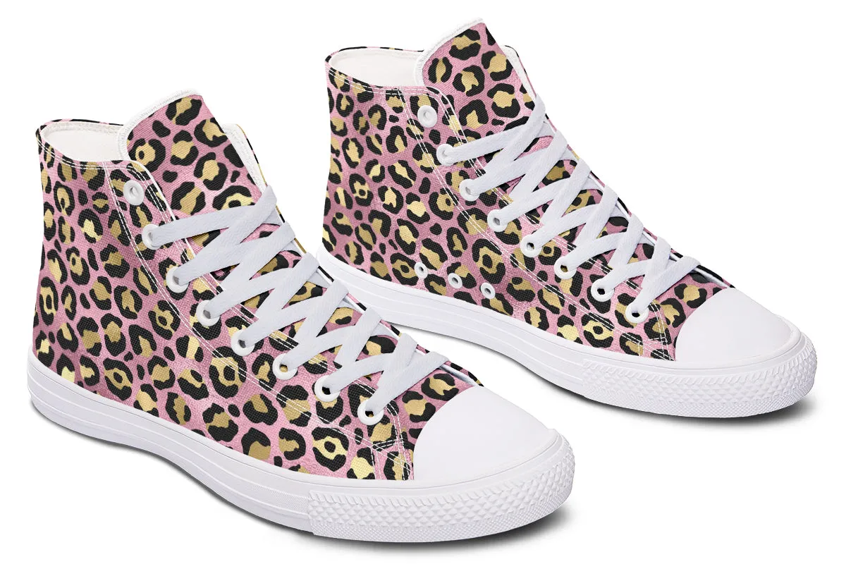 Pink Leopard High Tops