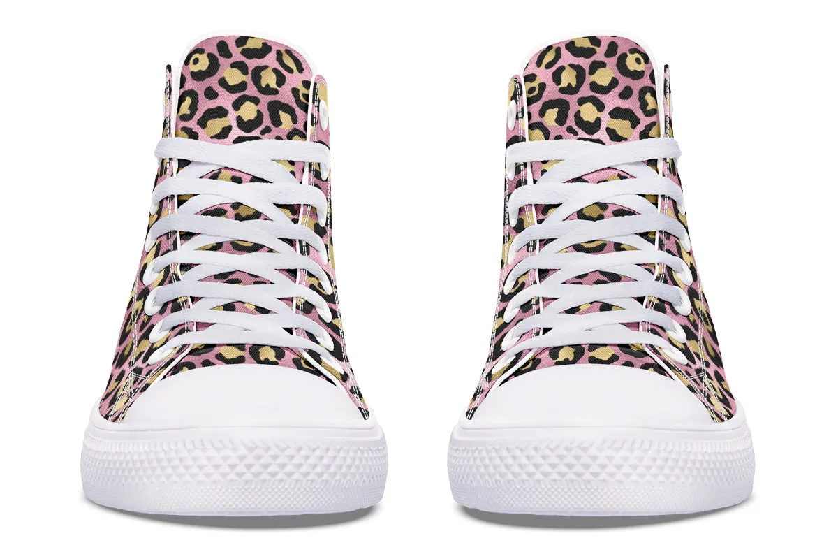 Pink Leopard High Tops