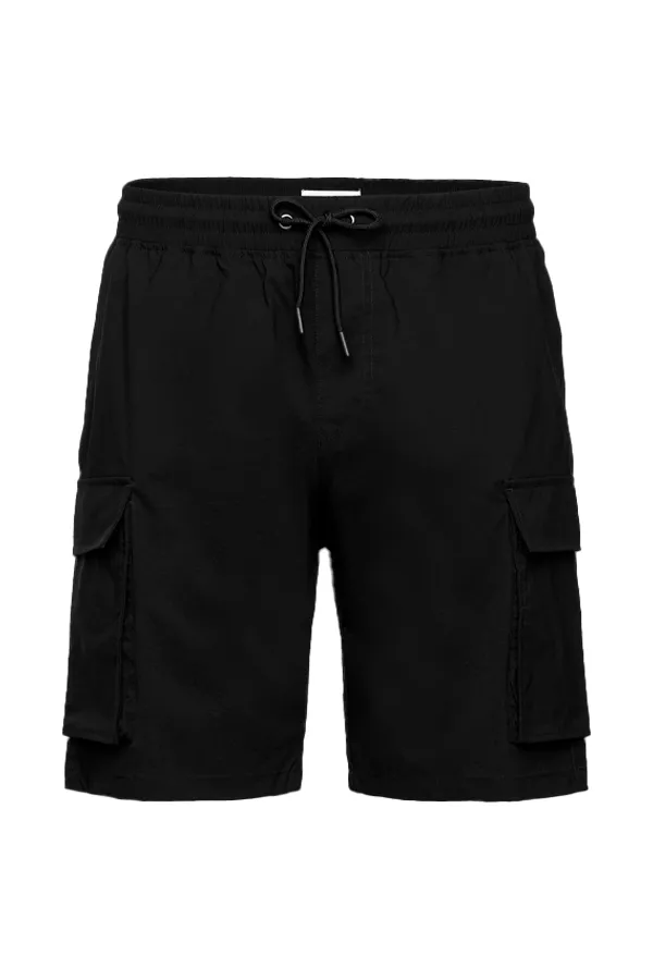 Resteröds Cargo Shorts Lightweight Black