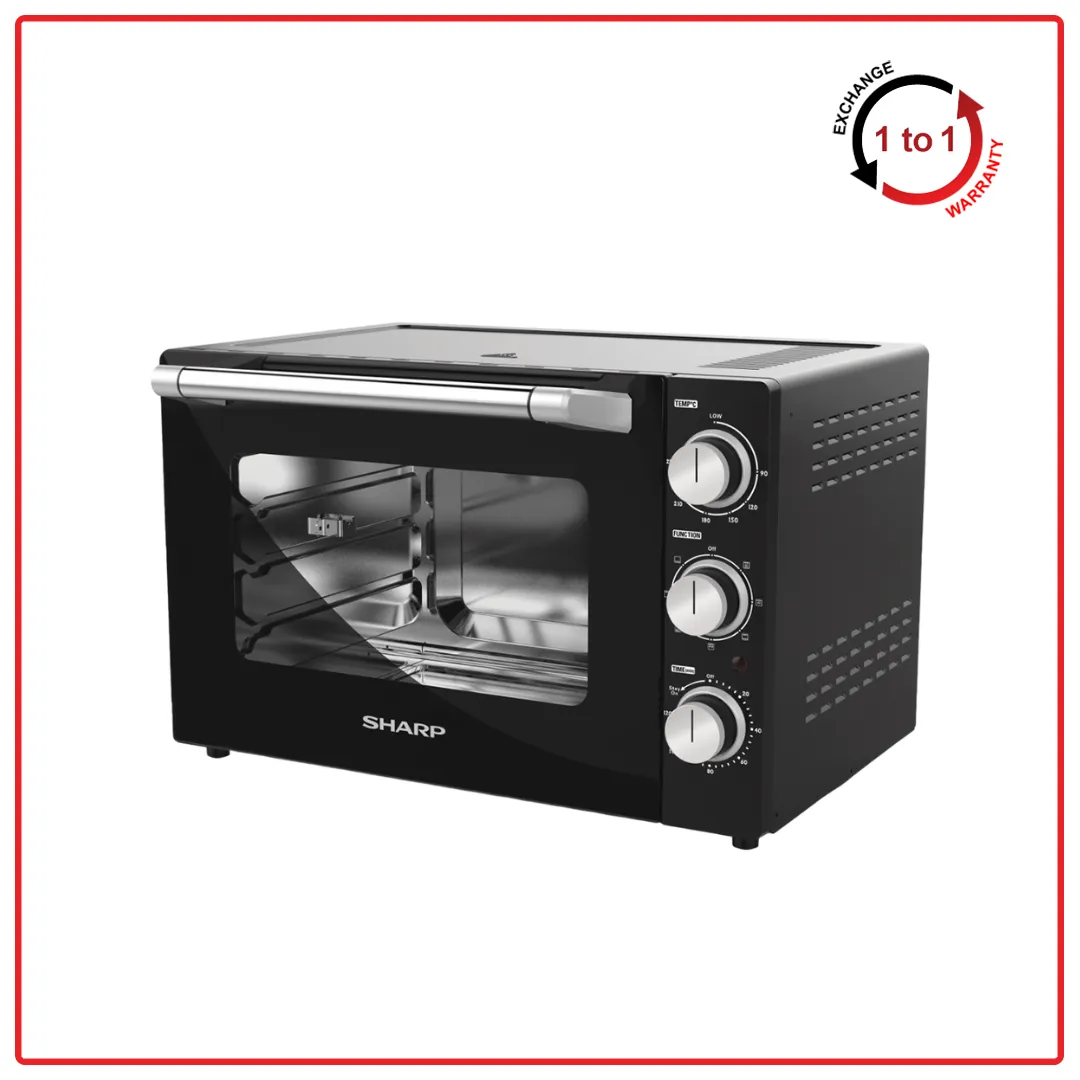 Sharp EO469RTBK 46L 3-Level Heating   Convection Electric Oven
