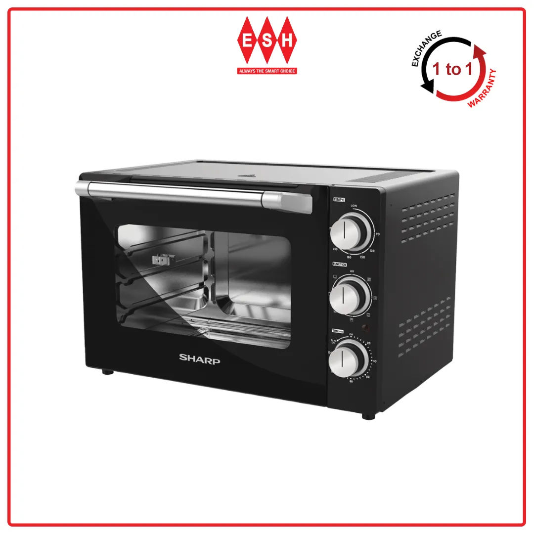 Sharp EO469RTBK 46L 3-Level Heating   Convection Electric Oven