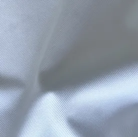 Solbiati Mid-Weight Bright White Stretch Cotton Twill (Made in Italy)
