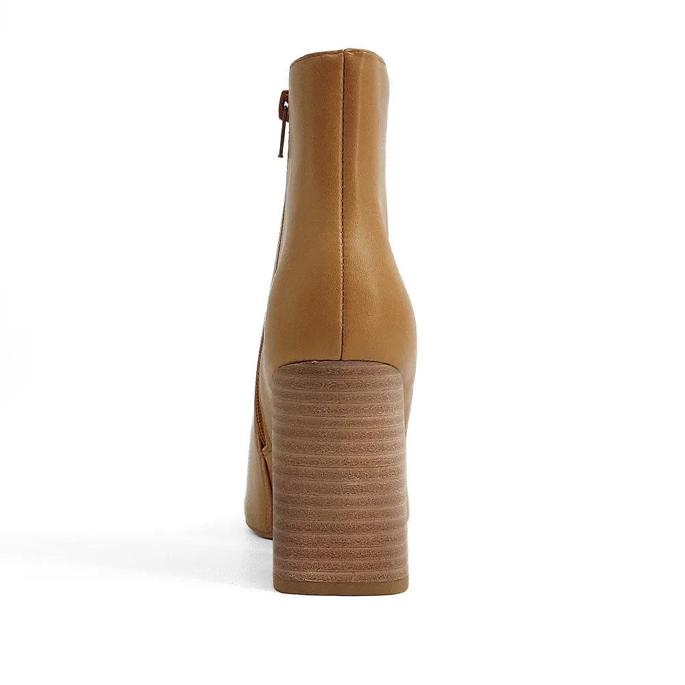 Veronica Ankle Boots - Camel