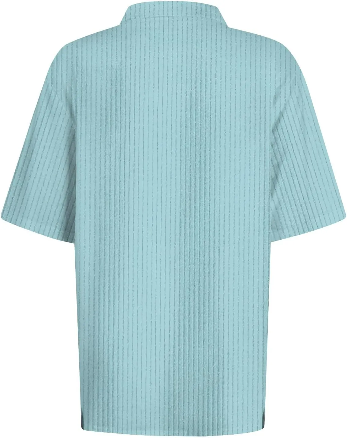 Women Ribbed Polo Shirt Cute Casual Loose Button Collar Short Sleeve Golf Shirts Tennis Work Out Spring Summer